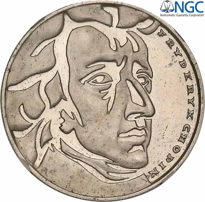 PRL. PRÓBA srebro 50 złotych 1972 F. Chopin NGC PF62 ULTRA CAMEO
