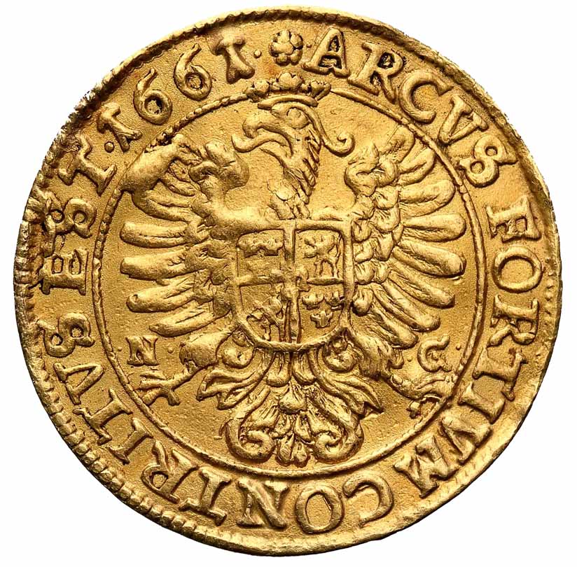 Jan II Kazimierz. Dwudukat 1661, Poznań ex. Potocki collection