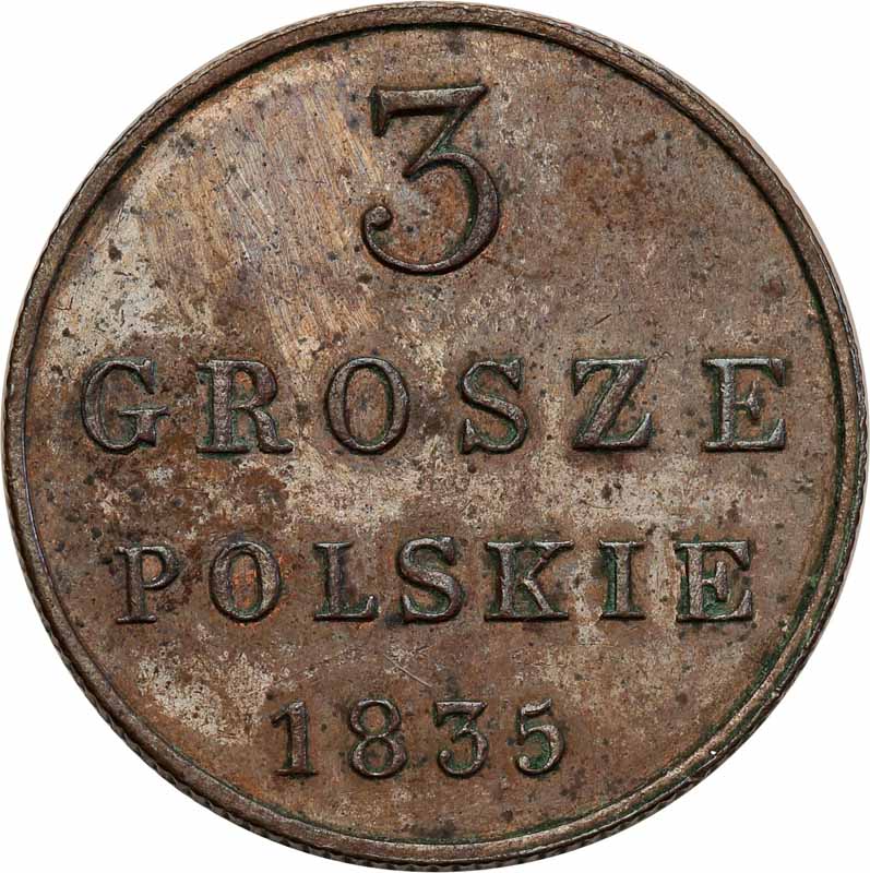 Polska XlX w. 3 grosze 1835 IP, Warszawa