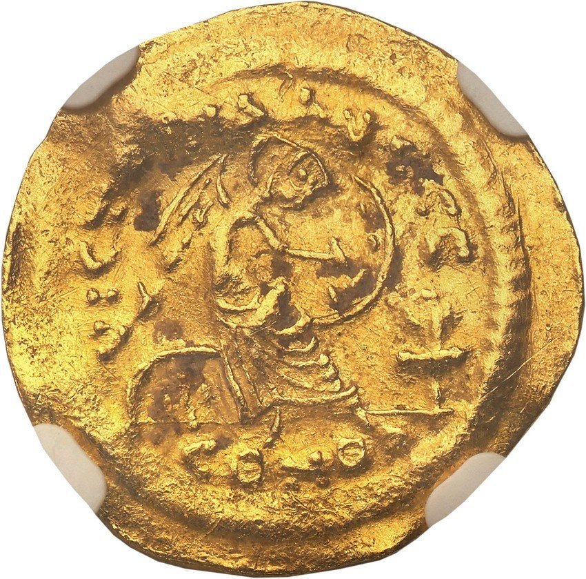Bizancjum. Justin I 518-527 AV – Semissis NGC AU, Konstantynopol