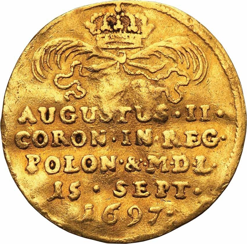 August II Mocny. Dukat koronacyjny 1697, Drezno