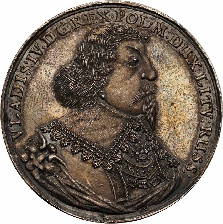 Władysław lV Waza. Talar medalowy 1635, Bydgoszcz Portugał odbity w srebrze