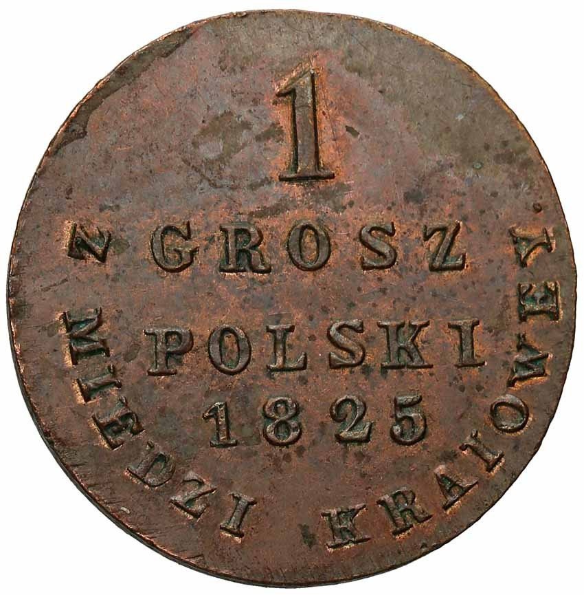 Królestwo Polskie/Rosja. Aleksander I. 1 grosz 1825 IB, Warszawa nowe bicie