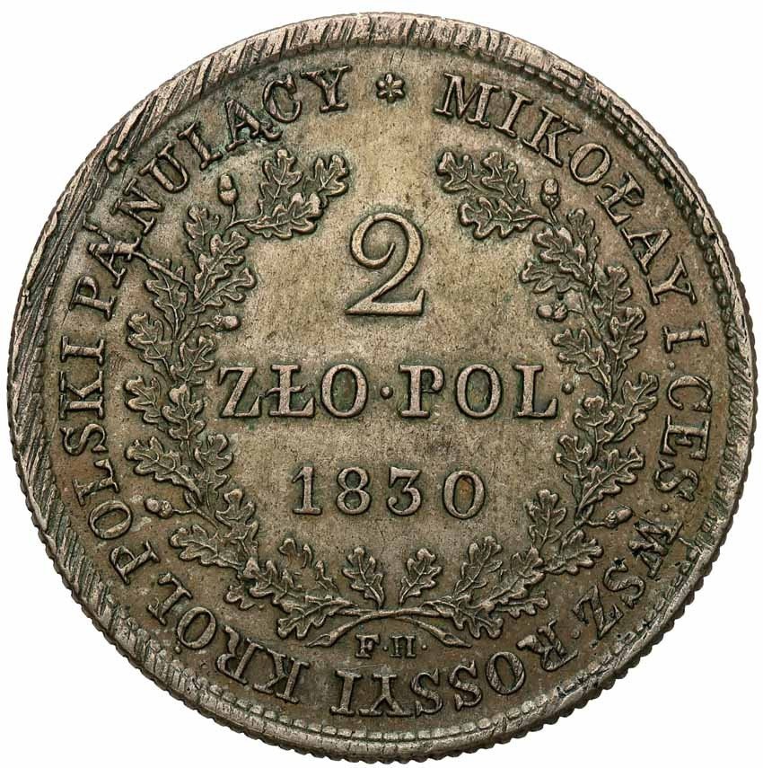 Królestwo Polskie/Rosja. Mikołaj I. 2 złote 1830 FH, Warszawa