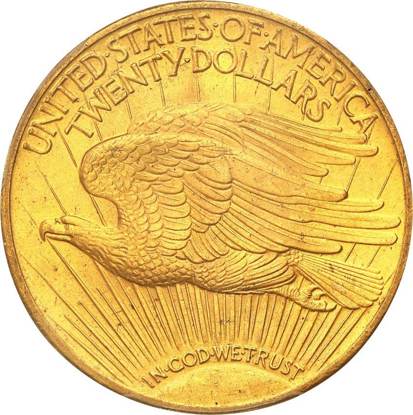 USA. 20 dolarów 1924 Philadelphia PCGS MS65