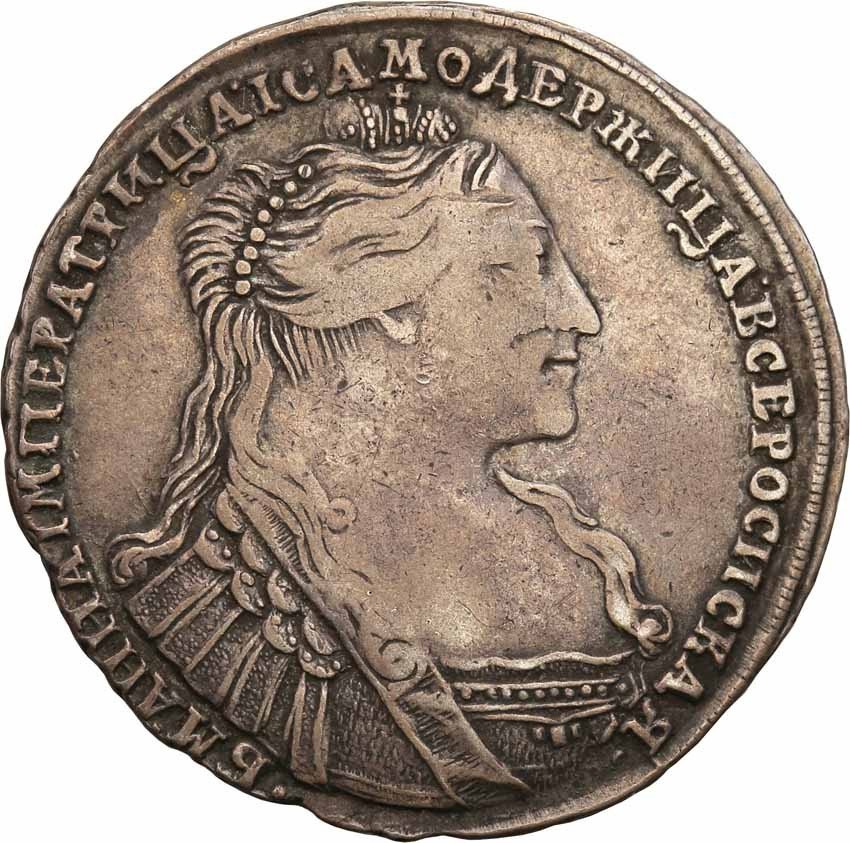 Rosja. Anna. 1/2 Rubla (połtina) 1737, Moskwa