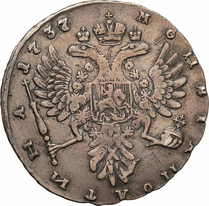 Rosja. Anna. 1/2 Rubla (połtina) 1737, Moskwa