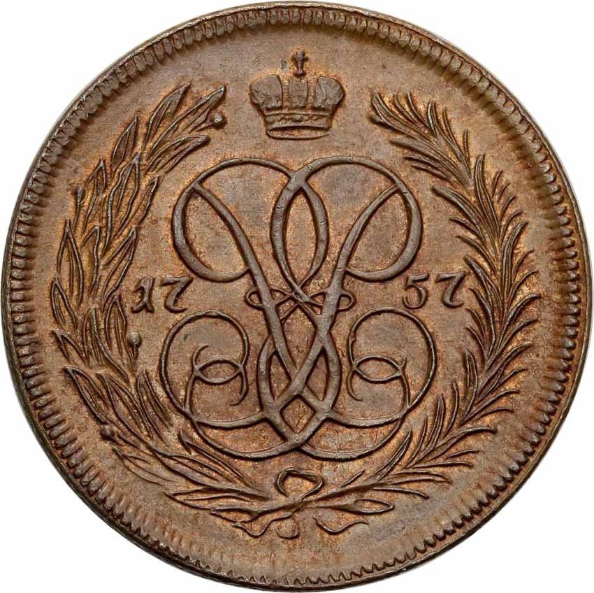 Rosja. Elżbieta. 1 kopiejka 1757, Nowodieł (novodel)