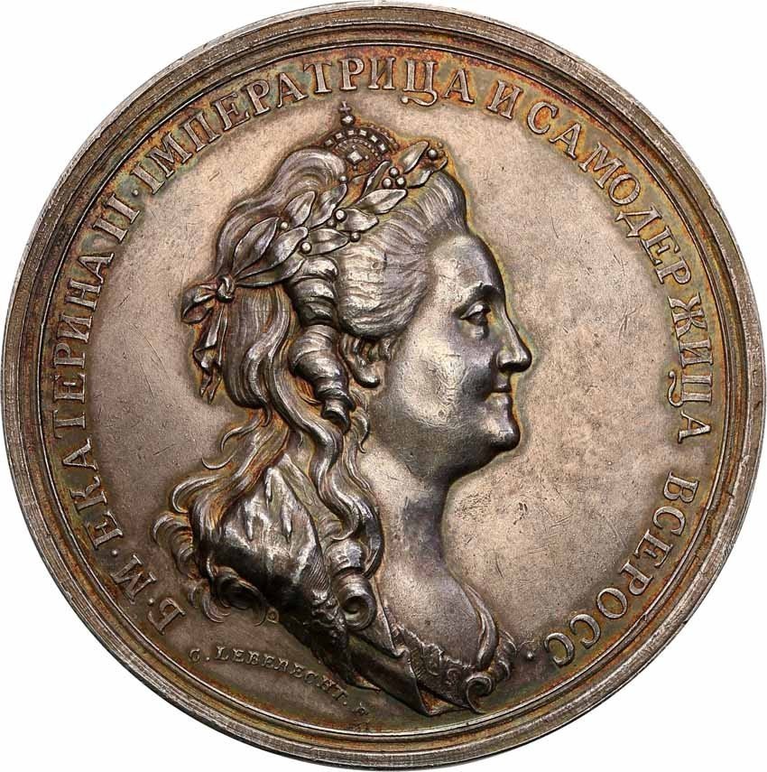 Rosja. Katarzyna ll. Medal 1779 urodziny księcia Konstantego SREBRO