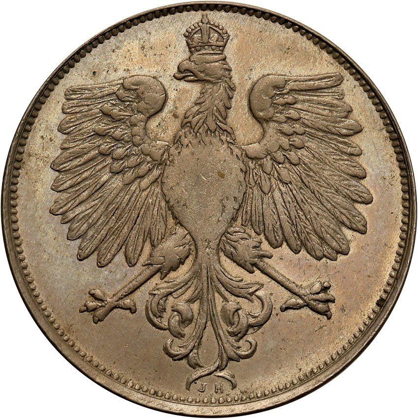 II RP. PRÓBA, 50 groszy 1919, nikiel ex. Faruk / Karolkiewicz collection