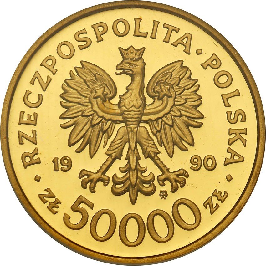 Polska 50.000 złotych 1990 Solidarność