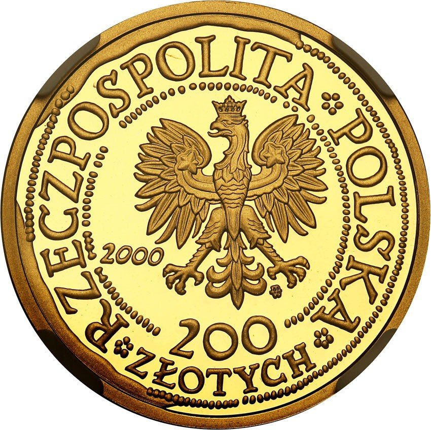 Polska 200 złotych 2000 - 1000 lat Wrocławia NGC PF70 ULTRA CAMEO (MAX)