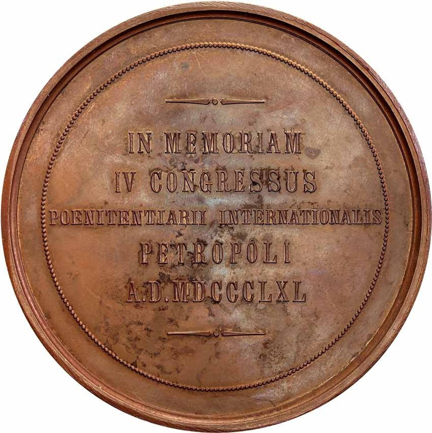 Rosja. Mikołaj II. Medal pamiątkowy Międzynarodowego Kongresu Więziennictwa, Petersburg 1890
