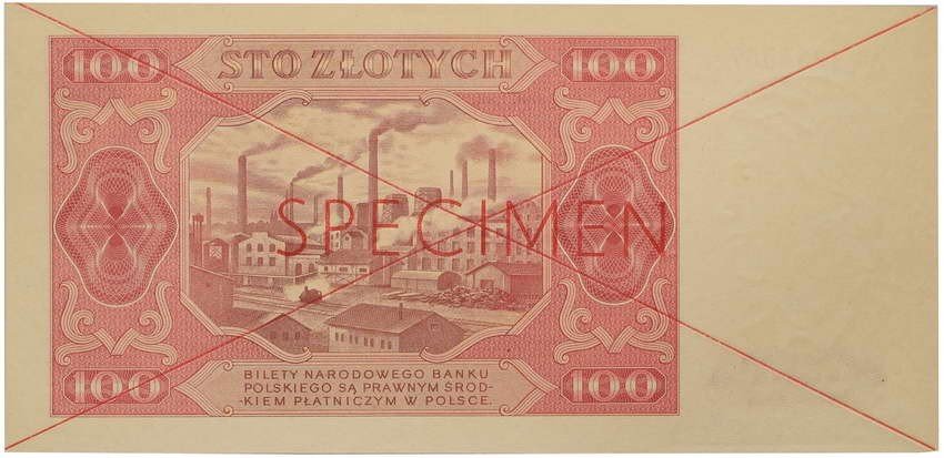 WZÓR 100 złotych 1.07.1948 seria AG rzadkość R6