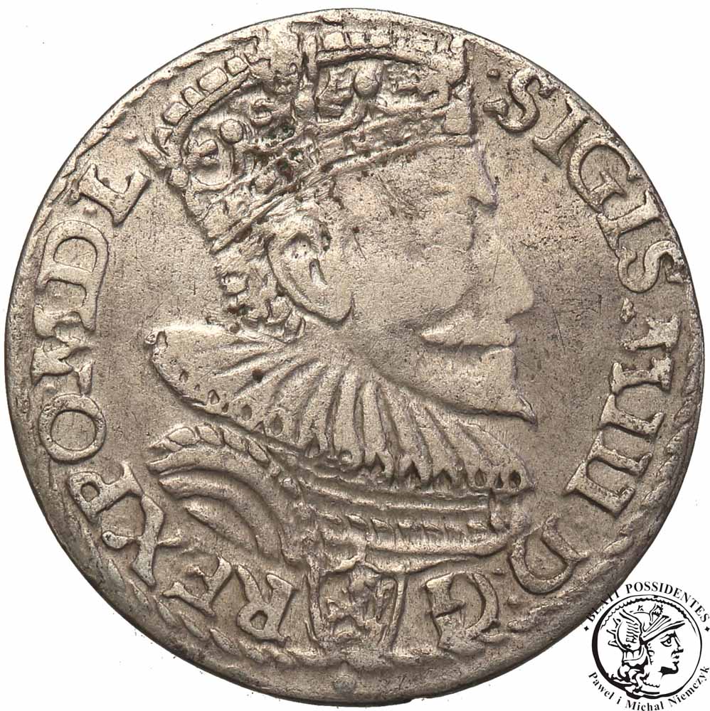 Zygmunt III Waza trojak 1594 Malbork st.3