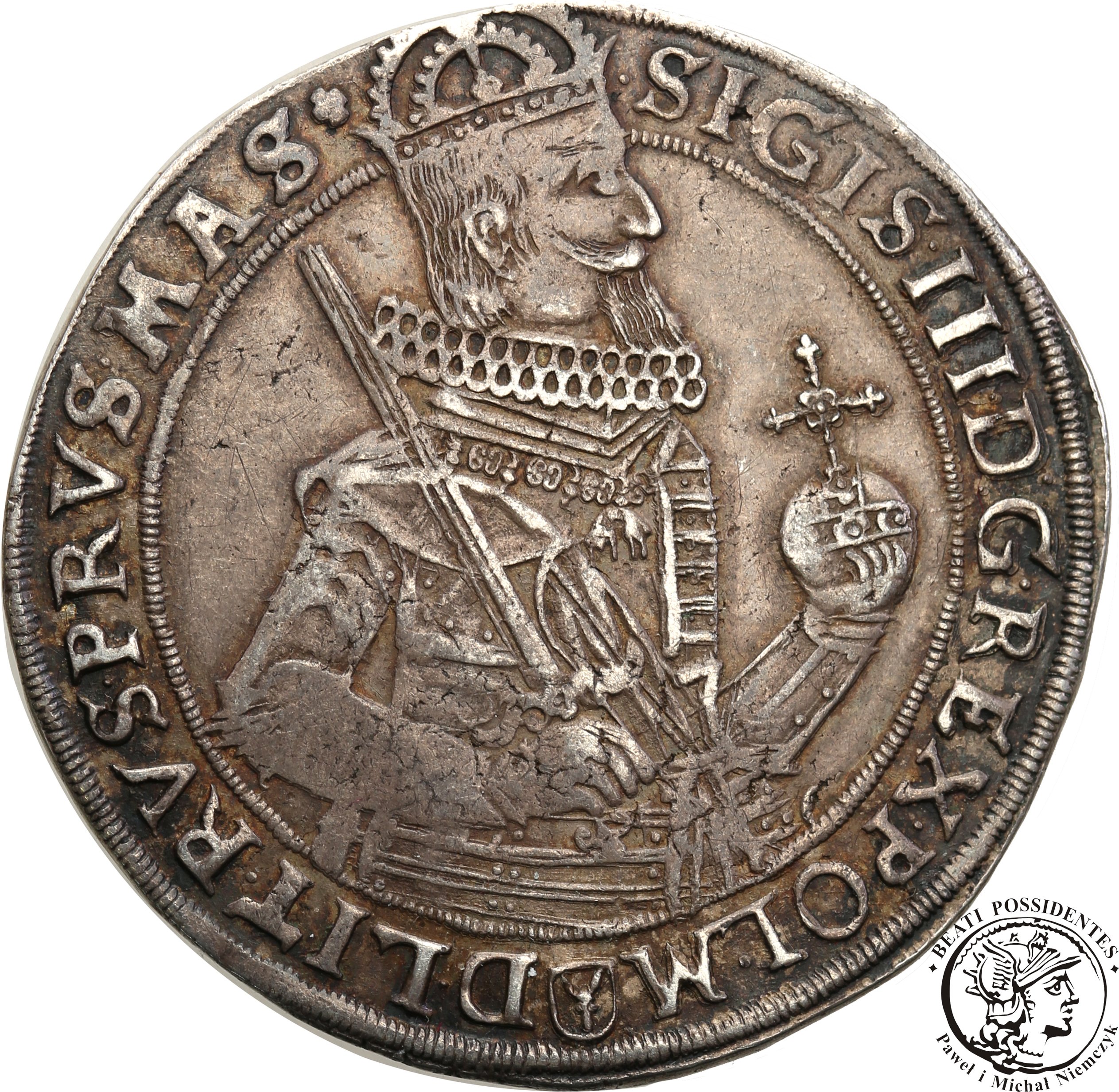 Zygmunt III Waza TALAR koronny 1631 Bydgoszcz R6