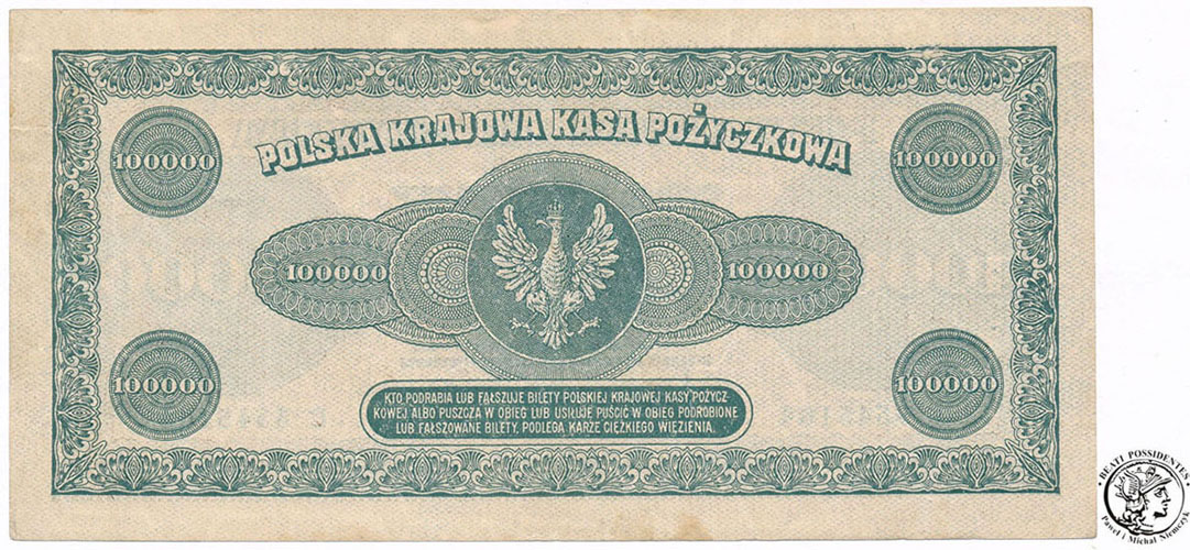 Banknot 100 000 Marek polskich 1923 seria C
