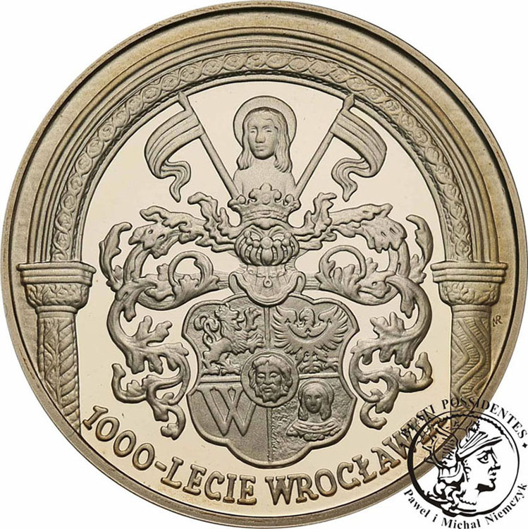 10 złotych 2000 Tysiąclecie Wrocławia st.L