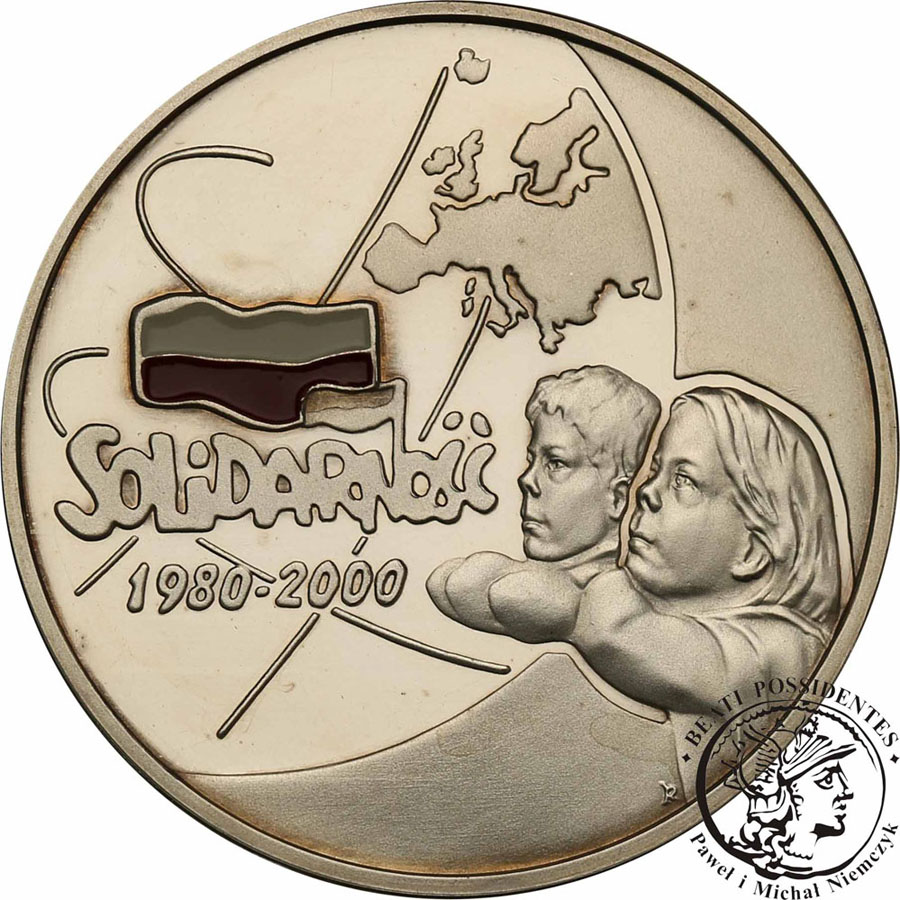10 złotych 2000 Solidarność 20 lat st.L-