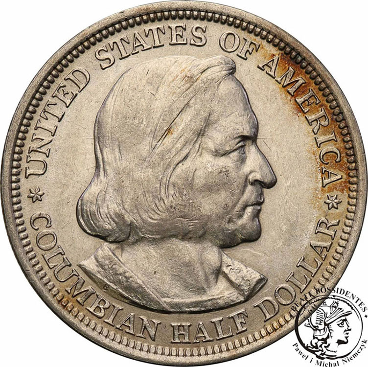 USA 1/2 dolara 1893 Kolumb wystawa Chicago st.2