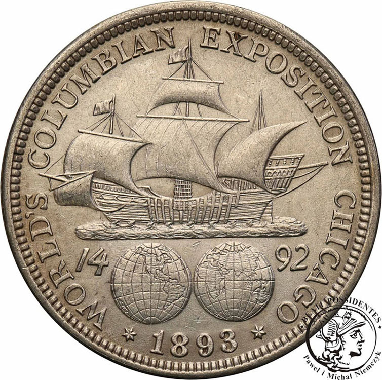 USA 1/2 dolara 1893 Kolumb wystawa Chicago st.2