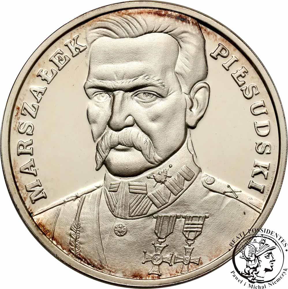 100 000 złotych 1990 Piłsudski - Mały Tryptyk st.L