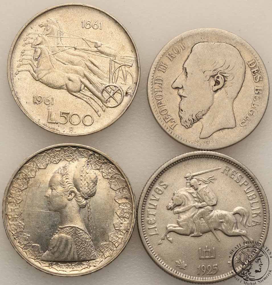 Europa lot 4 monet SREBRO st.3-/2