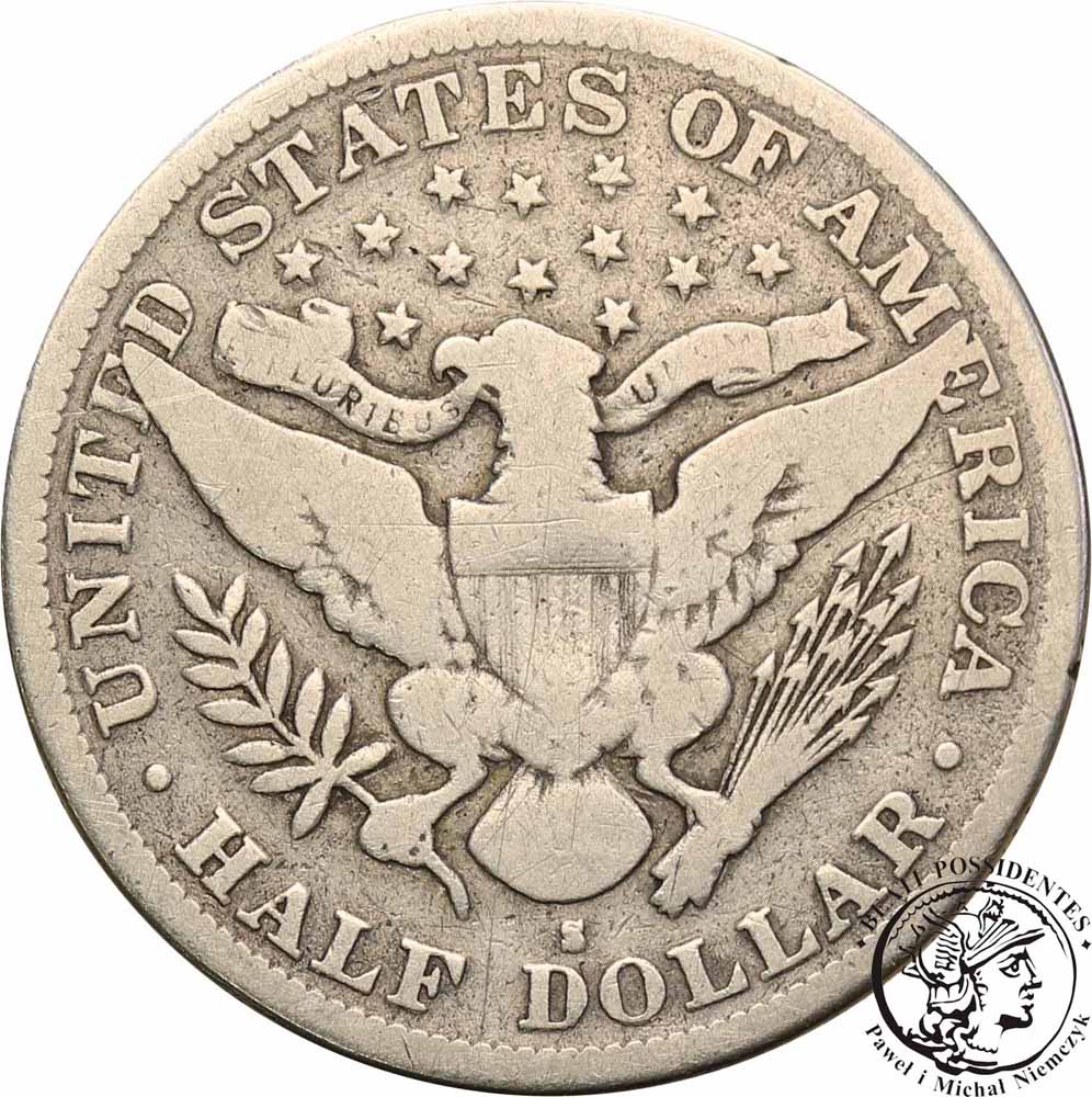 USA 1/2 dolara 1893 ''S'' San Francisco st.3