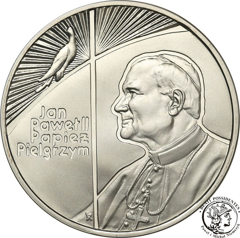 10 złotych 1999 Jan Paweł II Papież Pielgrzym st.L