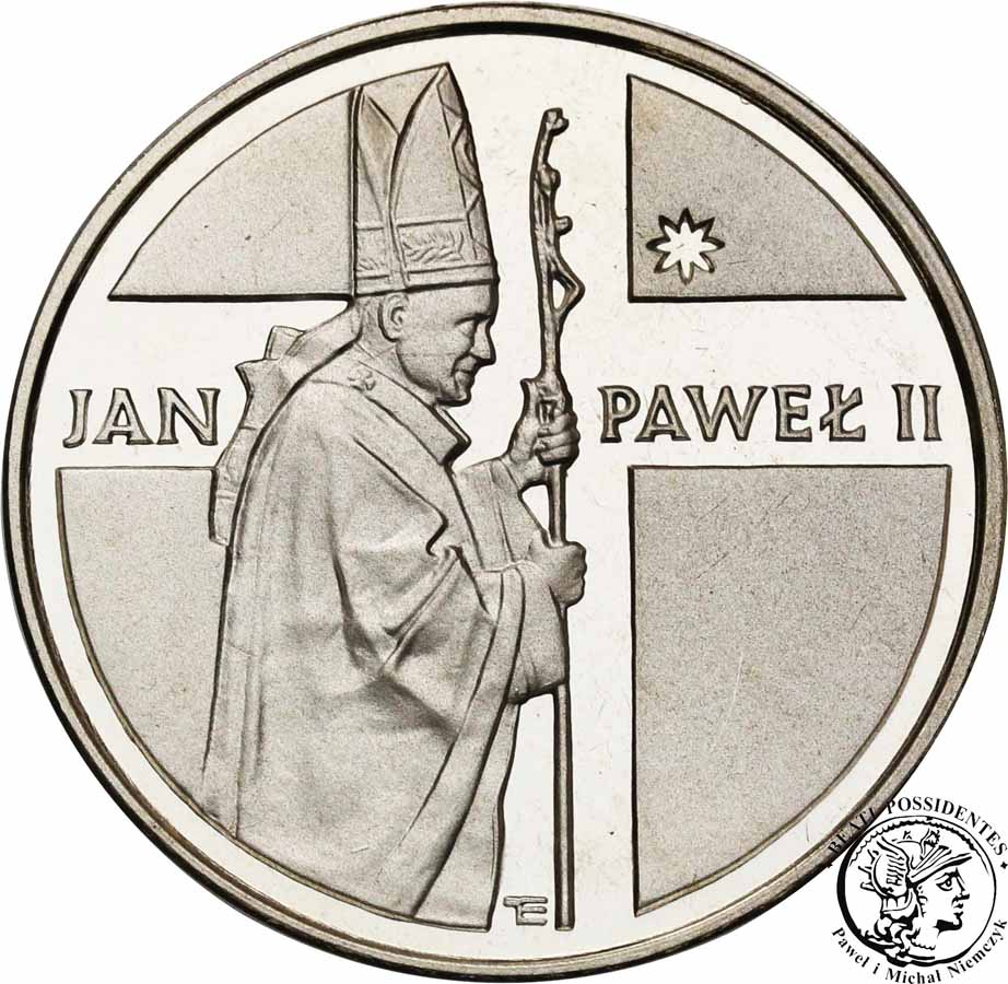 Papież 10 000 zł 1989 Jan Paweł II Pastorał st. L
