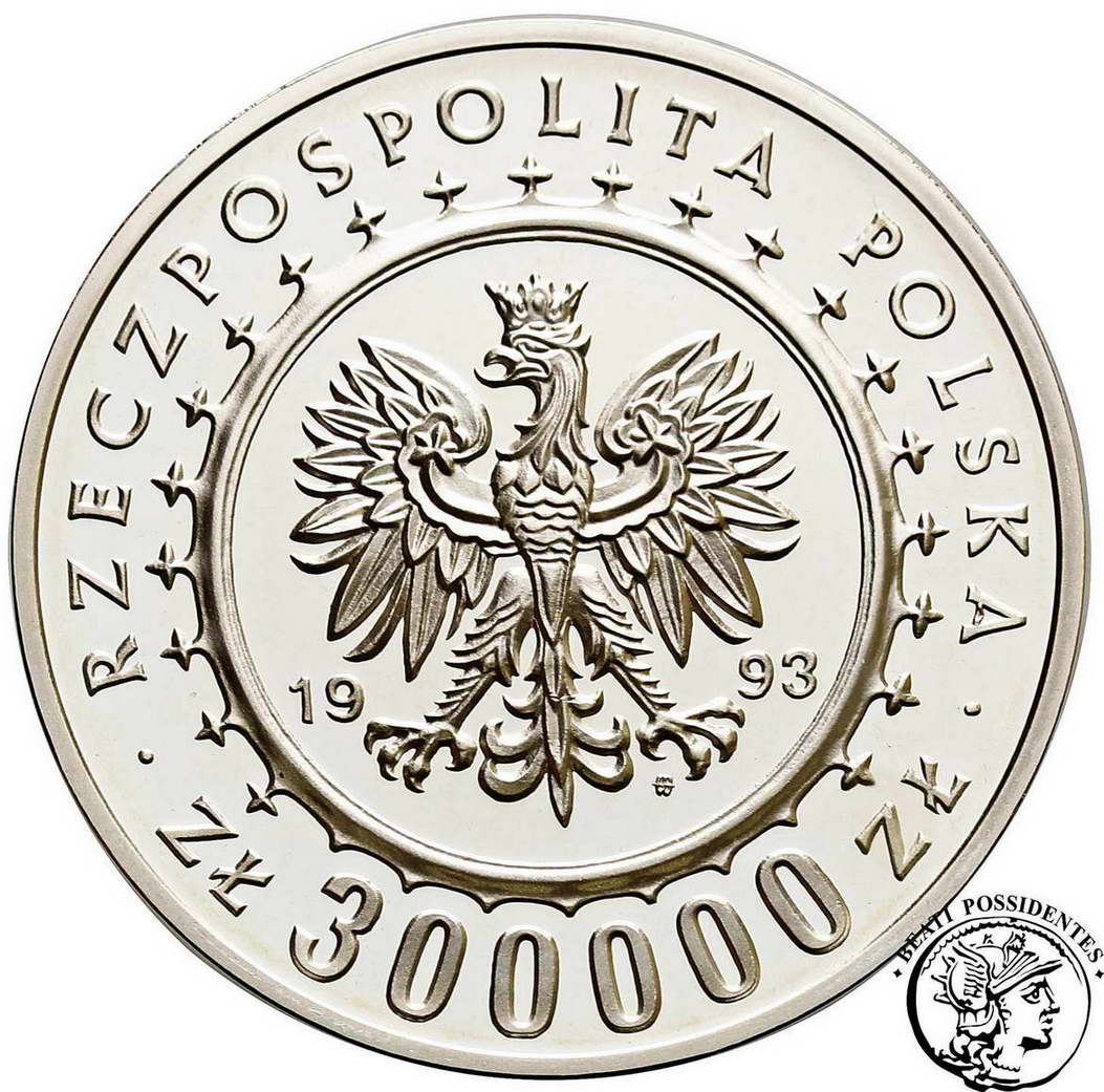 III RP 300 000 złotych 1993 Łańcut st.L