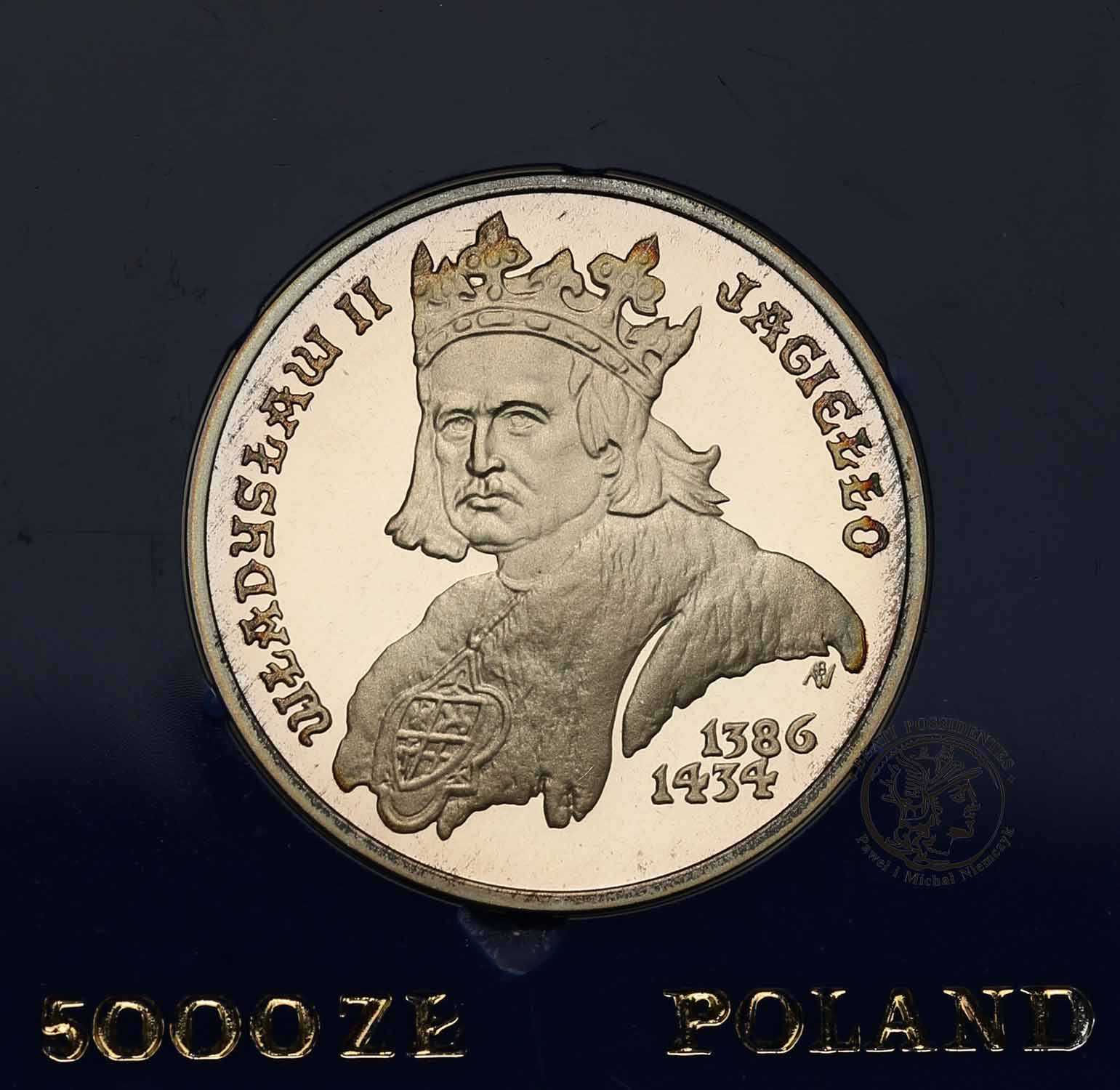 5000 złotych 1989 Jagiełło pop. st.L
