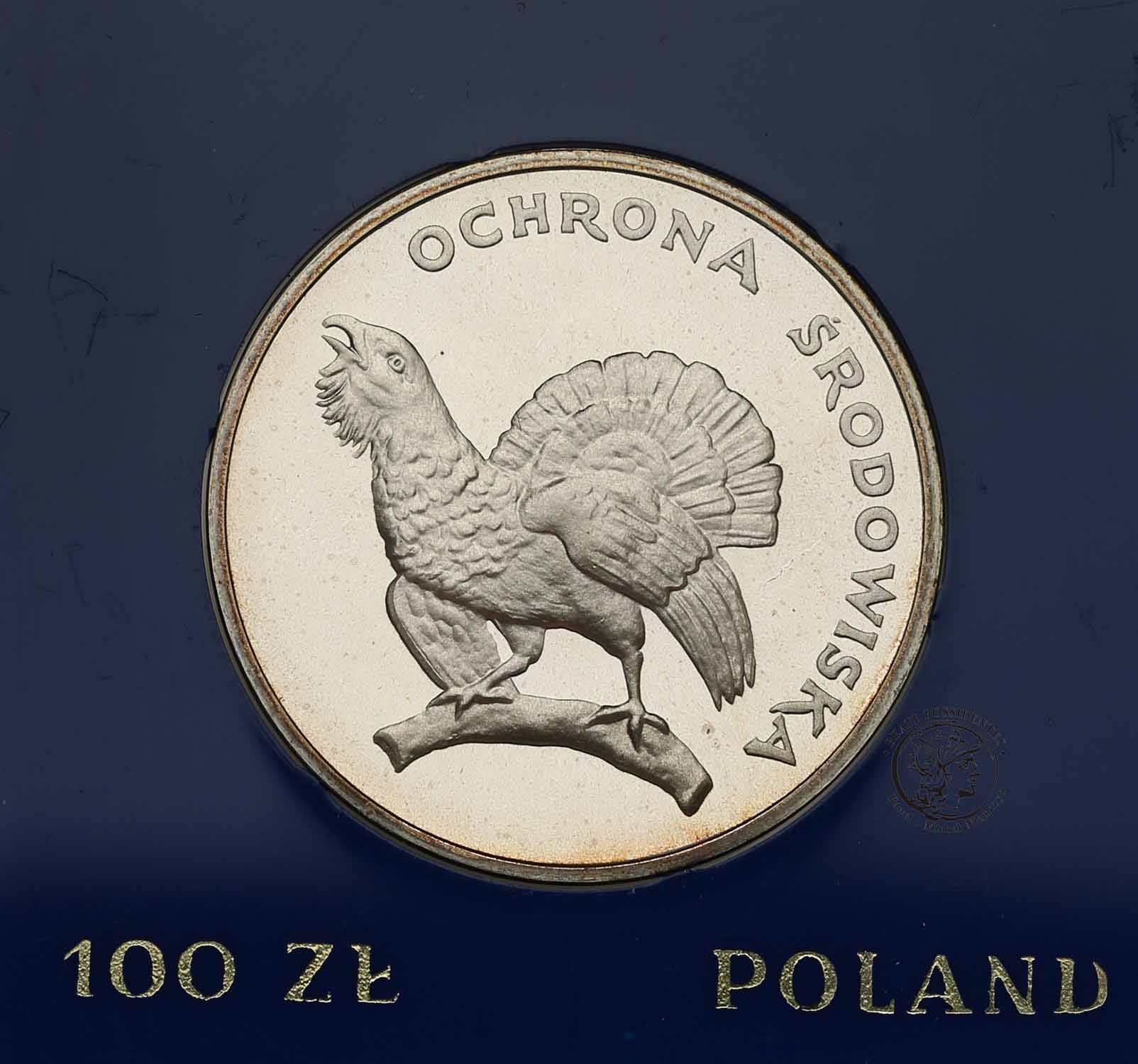 100 złotych 1980 Głuszec Ochrona Środowiska st.L