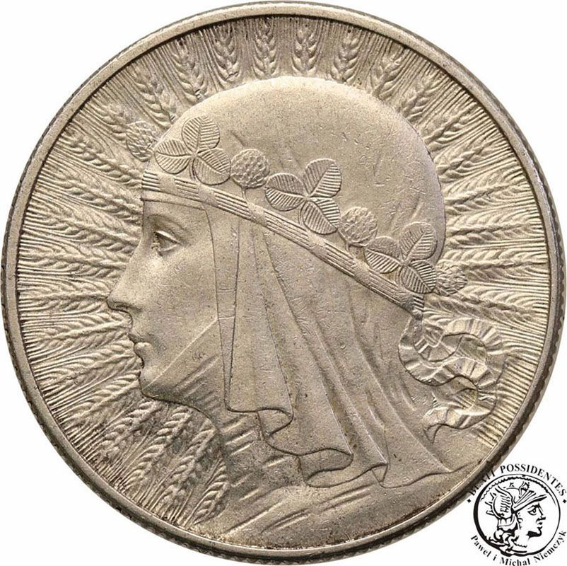 5 złotych 1932 głowa kobiety bez znaku st.2
