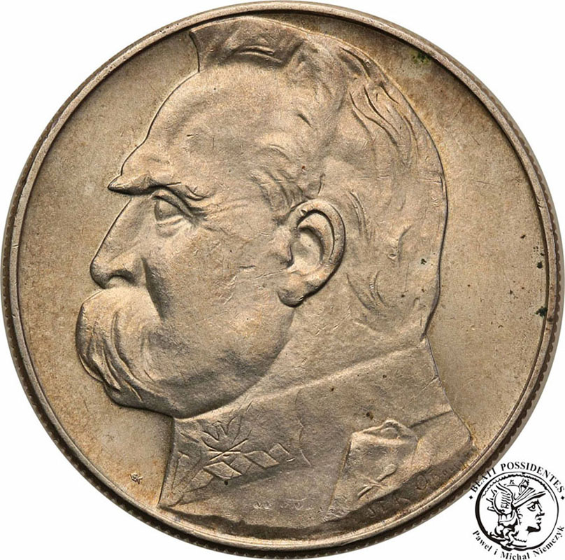 10 złotych 1937 Piłsudski st.2+