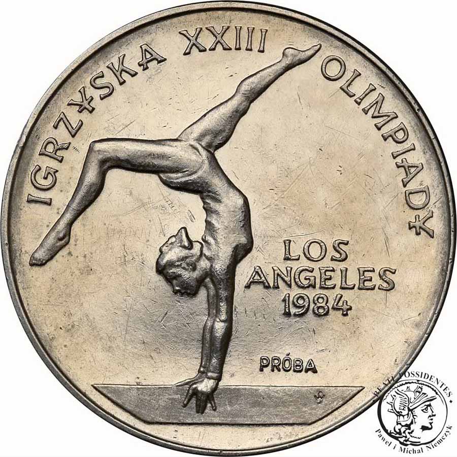 PRÓBA Nikiel 500 złotych 1983 Los Angeles st.L-