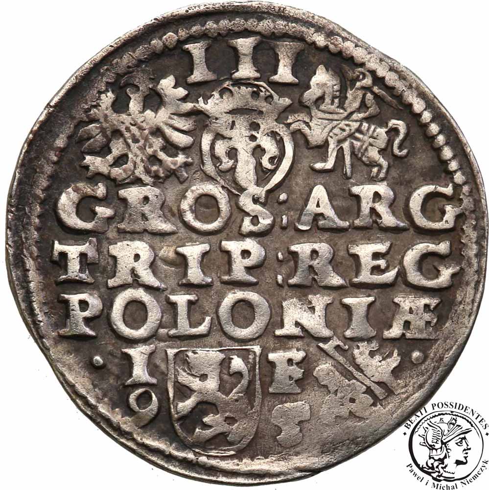 Zygmunt III Waza trojak 1595 Lublin st. 3+