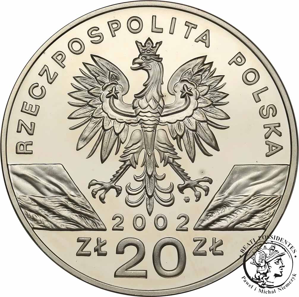 III RP 20 złotych 2002 Żółw błotny st.L