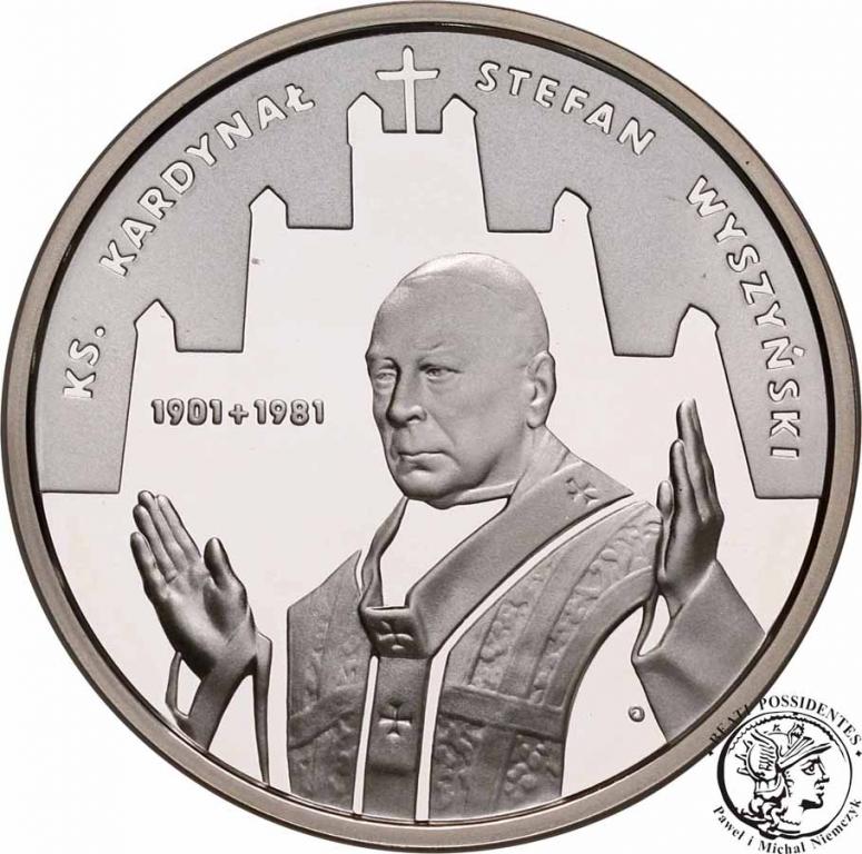 10 złotych 2001 Kardynał Wyszyński st.L