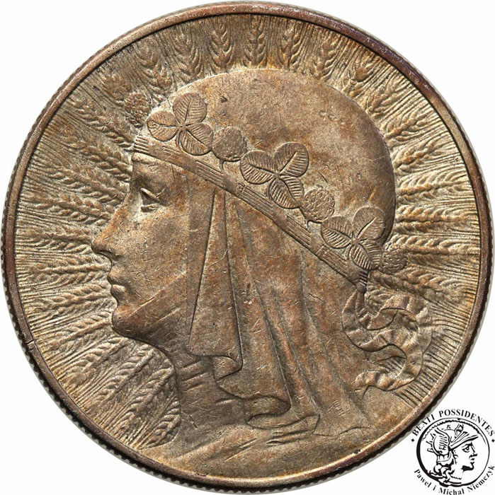 10 złotych 1933 głowa kobiety st.2