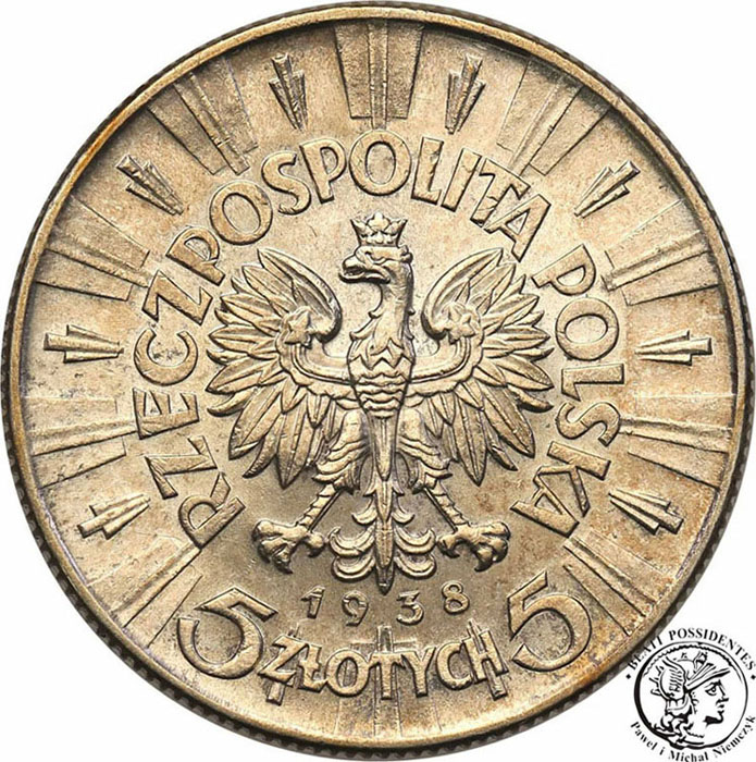 5 złotych 1938 Piłsudski st.1-