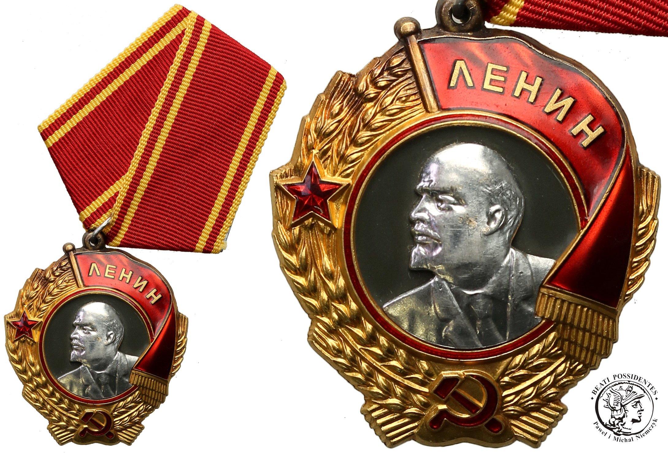 Rosja Order Lenina Leningrad złoto + platyna st. 1