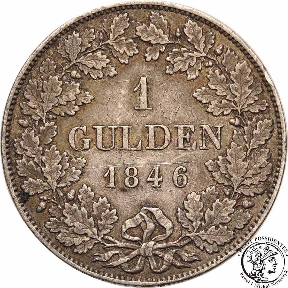 Niemcy Bawaria 1 Gulden 1846 st. 3+