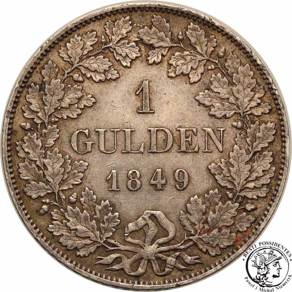 Niemcy Bawaria 1 Gulden 1849 st. 2-