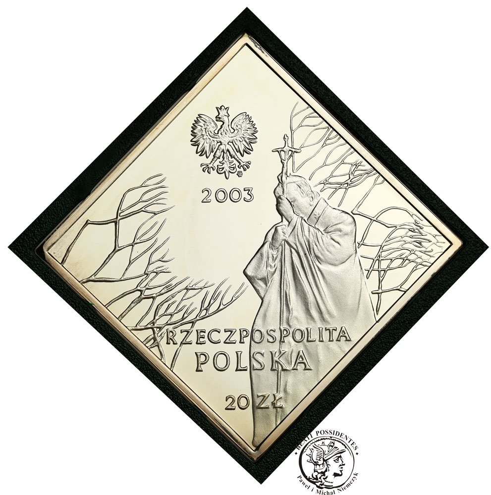 20 złotych 2003 Jan Paweł II klipa st.L