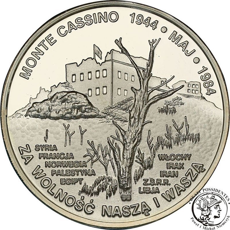 Polska Monte Cassino medal 1984 st.L