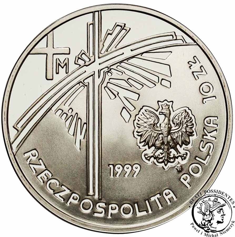 III RP 10 złotych 1999 Papież Pielgrzym stL