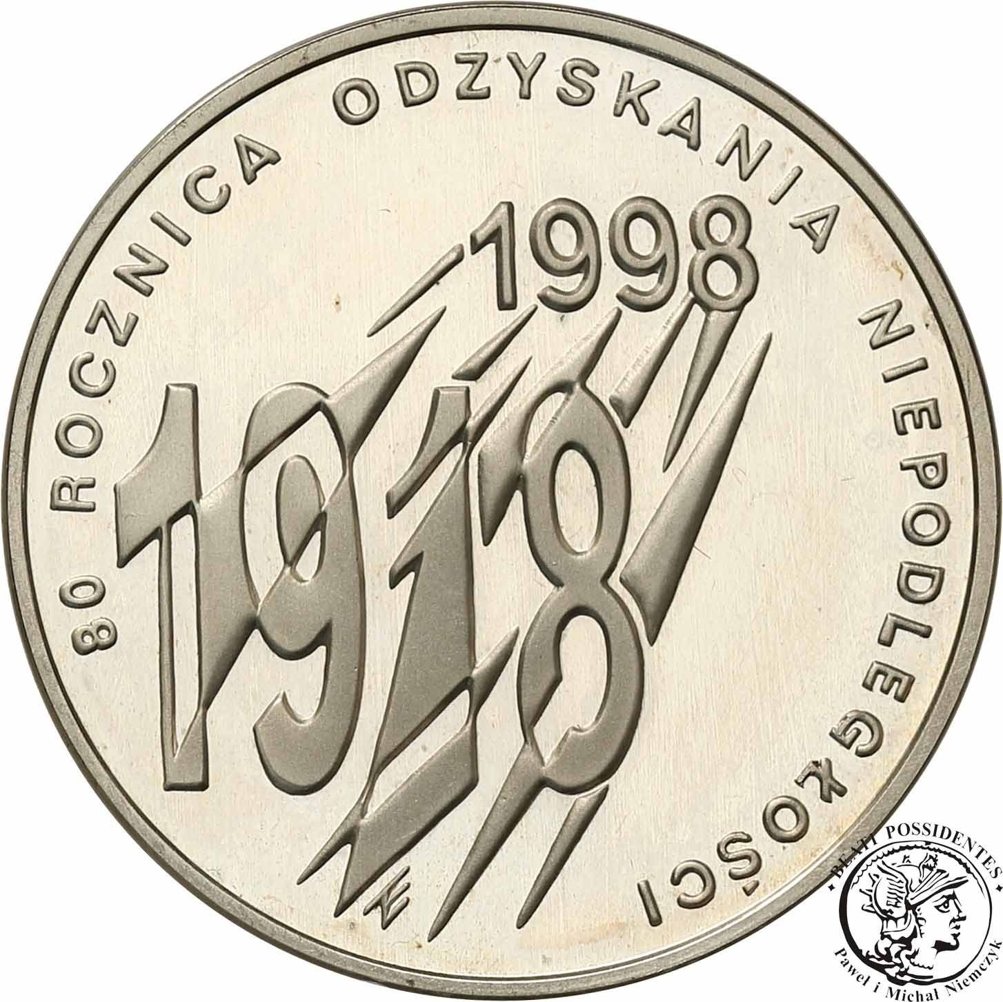 III RP 10 złotych 1998 Niepodległość st.L-
