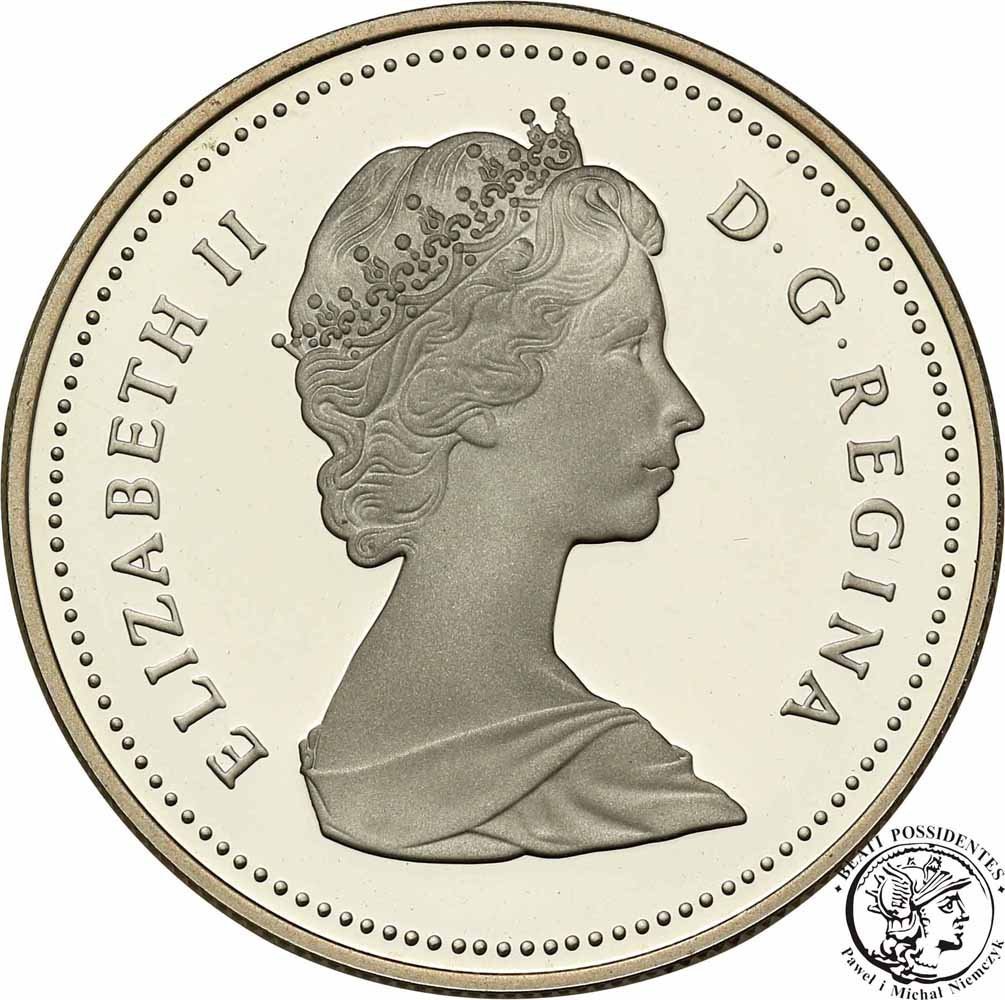 Kanada Elżbieta II 1 $ dolar 1987 Davis Strait stL