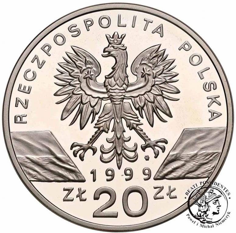 III RP 20 złotych 1999 Wilki st.L